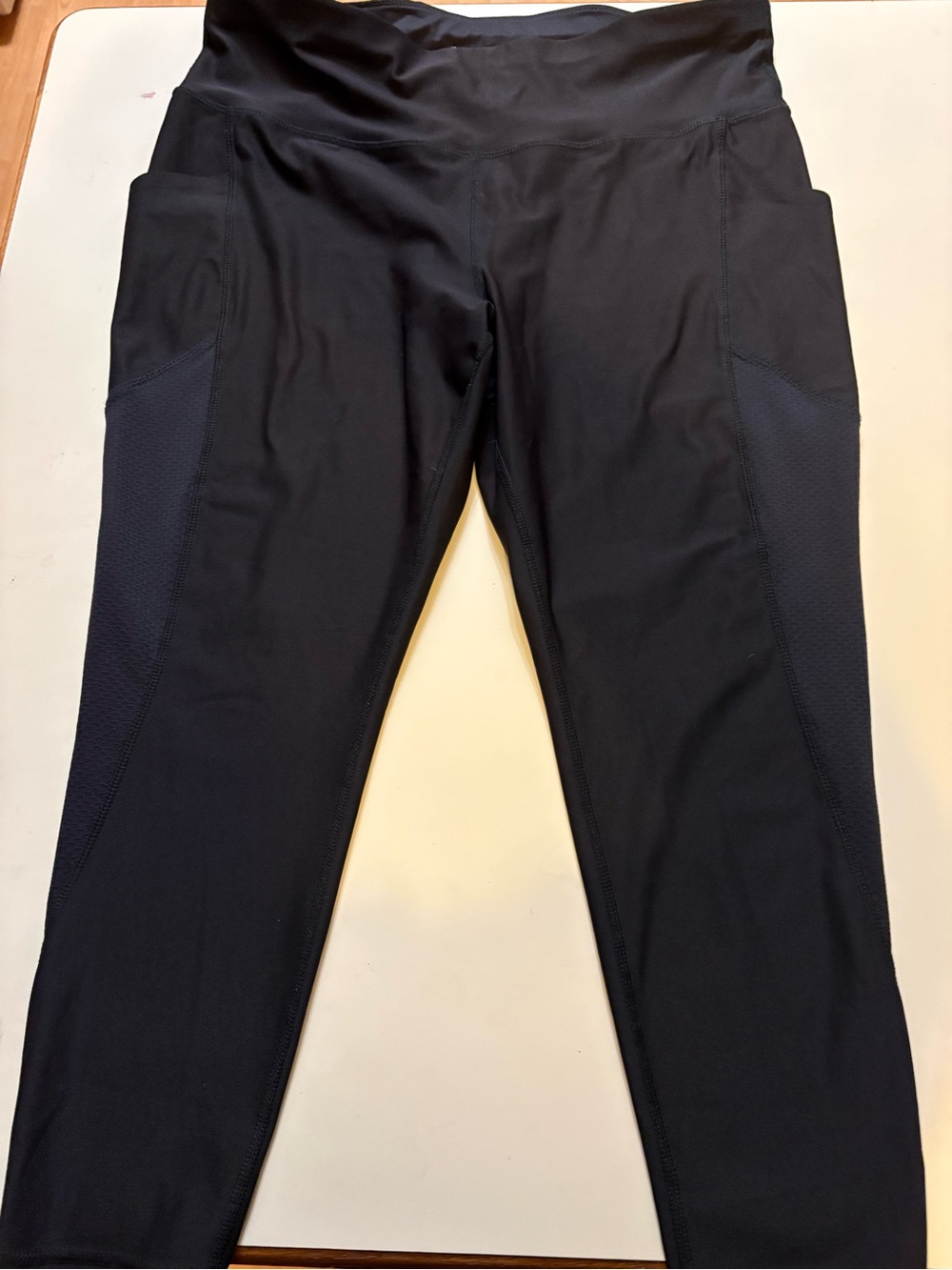 Xersion Black High-Waist Performance Leggings with Side Pockets